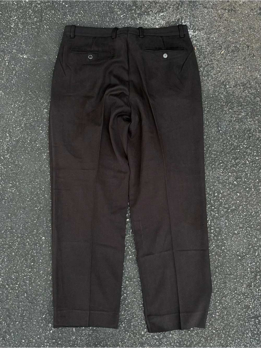 Tommy Bahama Black Pleated Silk Cotton Trousers Dress Pants Mens 35x30 Preppy